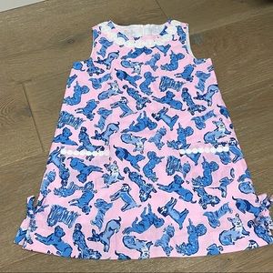 Lily Pulitzer Doggie Shift Dress (size 5)